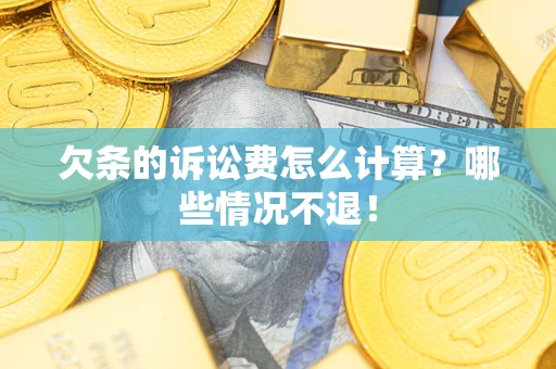 武汉欠条的诉讼费怎么计算?哪些情况不退! 武汉欠条的诉讼费怎么计算?哪些情况不退!