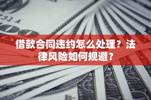 武汉借款合同违约怎么处理？法律风险如何规避？