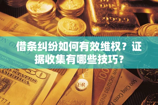武汉借条纠纷如何有效维权？证据收集有哪些技巧？