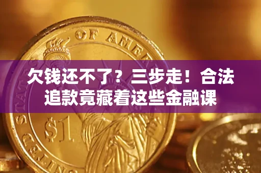 武汉欠钱还不了？三步走！合法追款竟藏着这些金融课