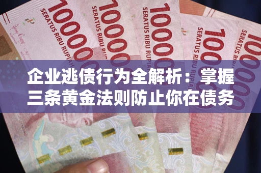 武汉企业逃债行为全解析：掌握三条黄金法则防止你在债务乱局中“踩雷”